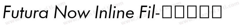 Futura Now Inline Fil字体转换